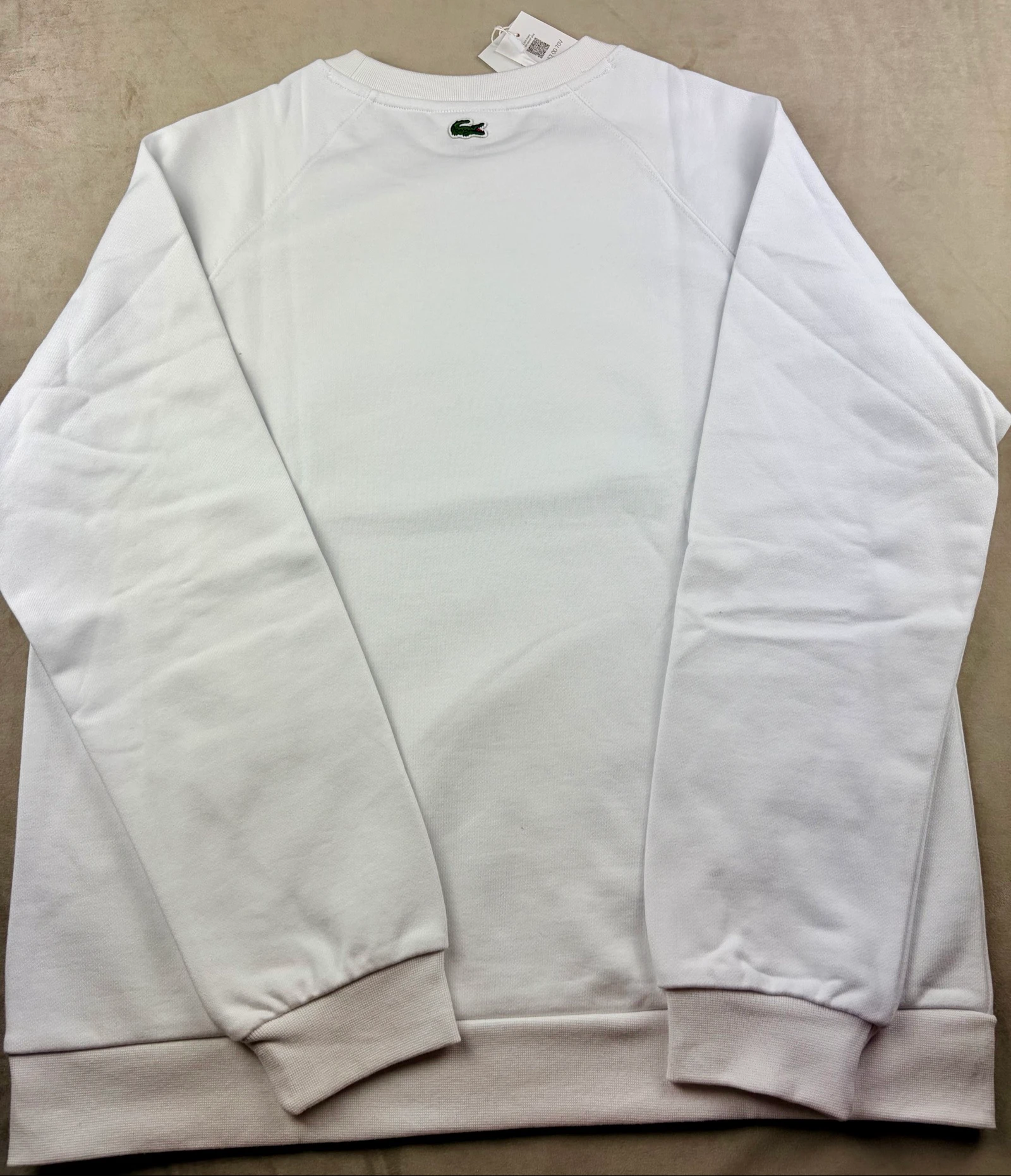 Suéter Lacoste branco 100% Algodão – Tamanho 44 – photo 10